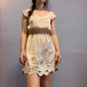 SOLD Silky Forever 21 Lace Detailed Dress